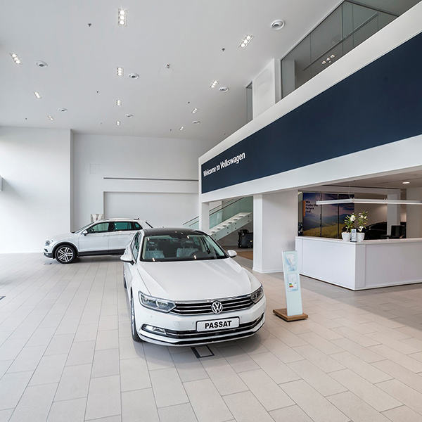 car showroom lighting project - ecowat